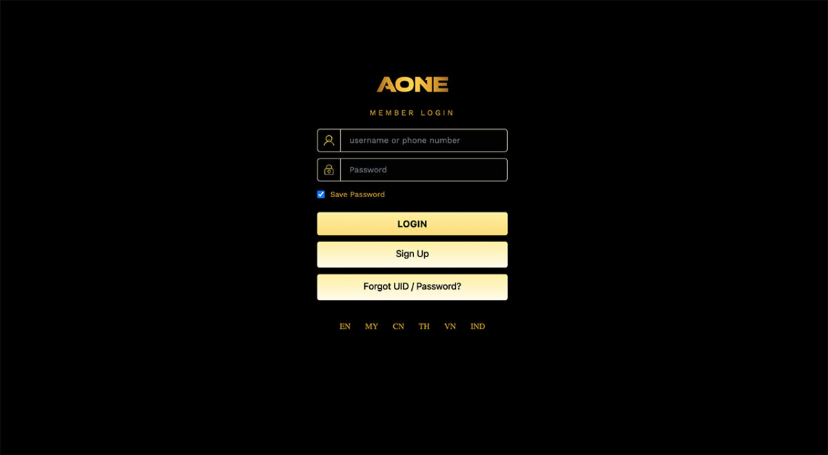 Aone88 Online Login