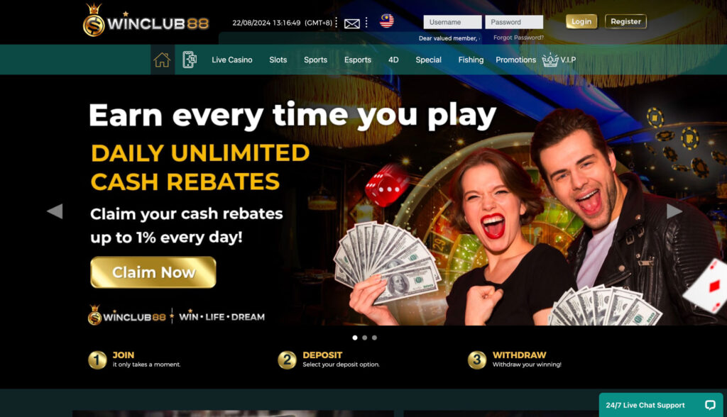 WINCLUB88 Casino Malaysia